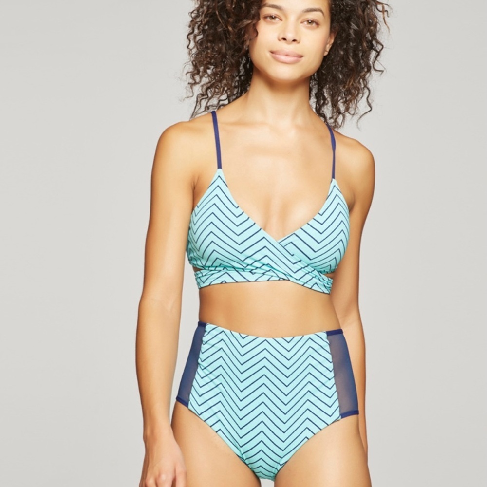 KikiRio Nia High Waist Bikini Bottom Size XS